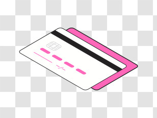 Credit Card - Pink And White Credit Cards Transparent PNG