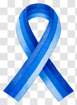 Autism Awareness Ribbon - Blue Awareness Ribbon Design Transparent PNG