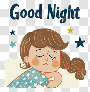 Good Night - Good Night Illustration Transparent PNG