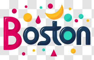 Boston - Boston Colorful Logo Transparent PNG