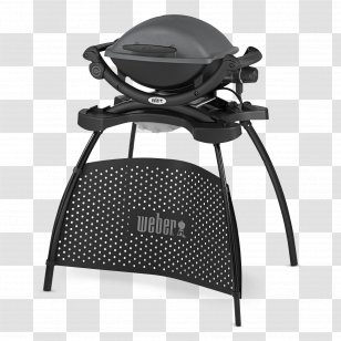 Barbecue Weber Q Electric 2400 1400 Dark Grey Weber-Stephen Products Gasgrill Transparent PNG