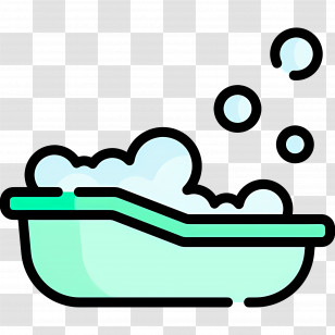 Bathtub - Baby Bathtub With Bubbles Transparent PNG
