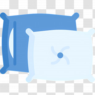 Sleeping Pillow - Comfortable Blue Pillows For Rest Transparent PNG
