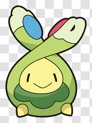 Budew - Green Cartoon Character Transparent PNG