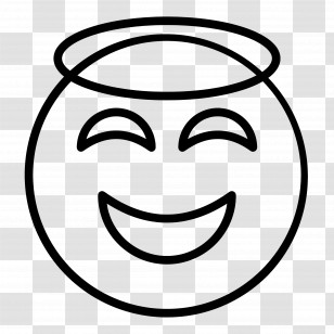 Halo - Smiling Face With Halo Emoji Transparent PNG