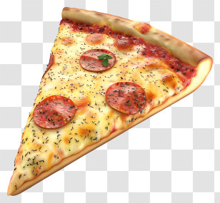 Pizza Slice - Pepperoni Pizza Slice Illustration Transparent PNG