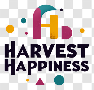 Harvest Happiness - Harvest Happiness Logo Design Transparent PNG