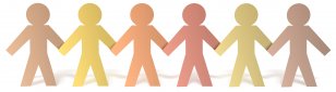 Paper Doll Holding Hands Clip Art - Idea - People Transparent PNG
