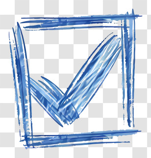 Blue Check Mark - Blue Checkmark Artwork Transparent PNG