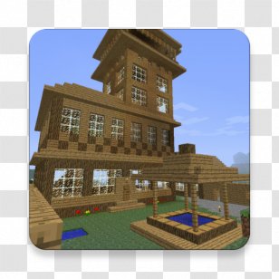 Minecraft Pocket Edition House Survival Building Beach Homes Cliparts Transparent Png - roblox build to survive mansion