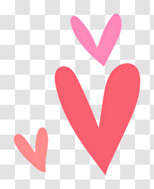 Hearts - Colorful Heart Shapes Transparent PNG