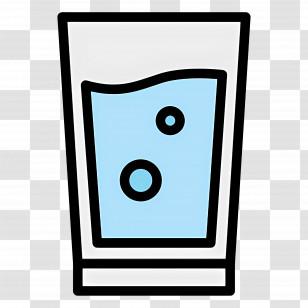 Water Glass - Icon Of A Glass Of Water Transparent PNG