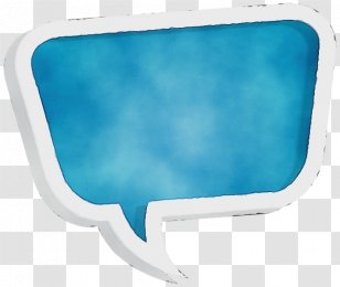Watercolor Background - Rectangle - Electric Blue Transparent PNG