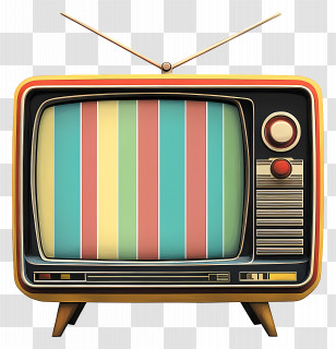 Retro Tv - Retro Red Television Transparent PNG