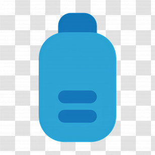 Battery - Blue Plastic Bottle Transparent PNG