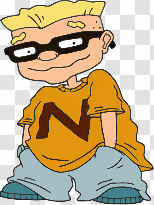 Cartoon Character - Cartoon Boy Wearing Glasses Illustration Transparent PNG