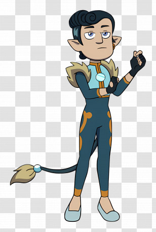 Adrian Graye Vernworth - Fantasy Character With Tail And Blue Suit Transparent PNG
