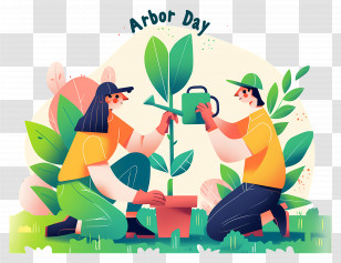 Arbor Day - Arbor Day Tree Planting Transparent PNG