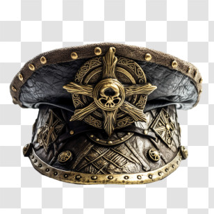 Pirate Cap - Ornate Vintage Hat Transparent PNG