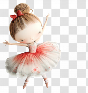 World Ballet Day - Graceful Ballet Dancer In Tutu Transparent PNG