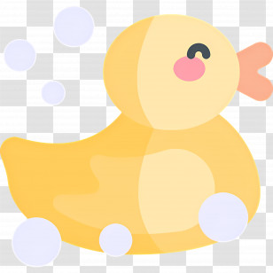 Duck - Cute Yellow Rubber Duck Transparent PNG