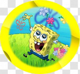 SpongeBob SquarePants Patrick Star Patchy The Pirate Plankton And Karen Mr. Krabs - Flower - Watercolor Birthday Transparent PNG