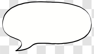 Text Box - Speech Bubble Outline Design Transparent PNG