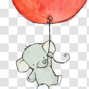 Baby Elephants Drawing Cuteness Sketch - Frame - Watercolor Animals Transparent PNG