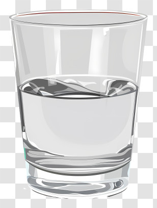 Water Glass - Clear Glass Of Water Illustration Transparent PNG