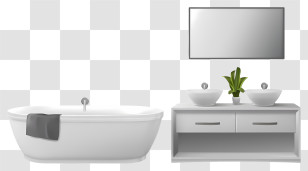 Bathroom - Modern Bathroom Interior Design Transparent PNG
