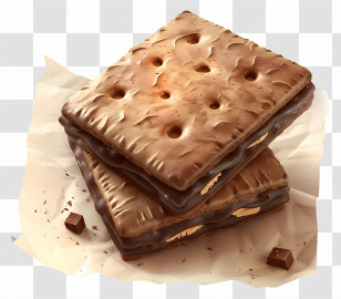 Bourbon Biscuit - Delicious Chocolate-Covered Biscuits Transparent PNG