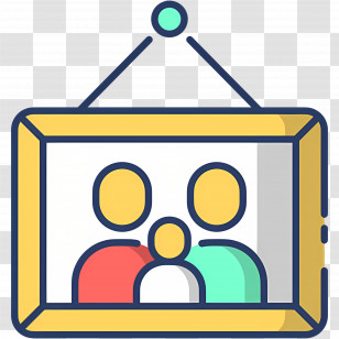 Photo Frame - Family Picture Frame Cartoon Transparent PNG