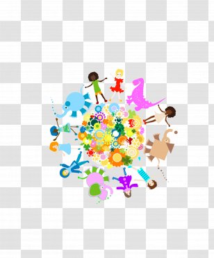 Earth Child Drawing Clip Art - Planet - Global Caring For The Transparent PNG