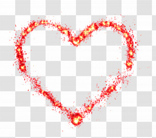Love Background - Sparkling Heart Transparent PNG