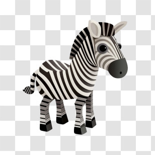 Cute Zebra
 - Cute Cartoon Illustration Of Zebra Transparent PNG