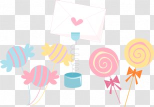 Lollipop Clip Art - Text - Candy Vector Material Transparent PNG