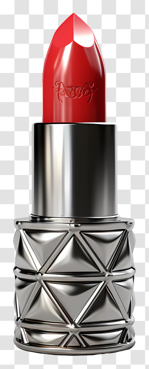 Red Lipstick - Red Lipstick In Silver Case Transparent PNG