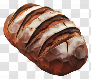 Rye Bread - Fresh Sliced Loaf Of Bread Transparent PNG