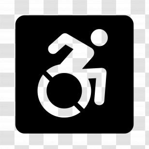 Wheelchair Symbol Emoji - Accessibility Wheelchair Icon Transparent PNG
