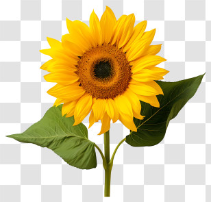 Sunflower - Realistic Sunflower Artwork For Bold Nature Displays Transparent PNG