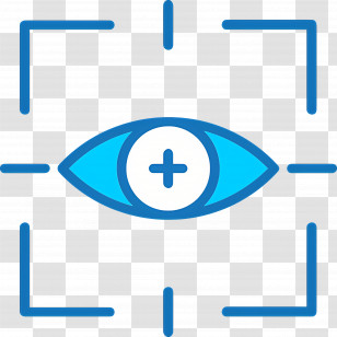 Eye Scanner - Eye With Focus Symbol Transparent PNG