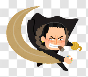 One Piece - Swordsman With Cigar Cartoon Illustration Transparent PNG