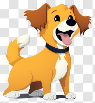 Cartoon Dog - Cute Cartoon Dog Transparent PNG