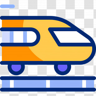 Train - Cartoon High-Speed Train Icon Transparent PNG