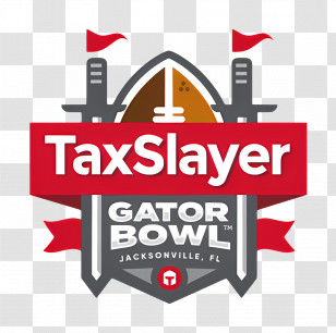 Taxslayer Gator Bowl Logo - TaxSlayer Gator Bowl Logo For Football Event Transparent PNG