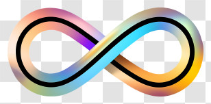 Infinity Symbol - Vibrant Gradient Infinity Symbol Design Transparent PNG