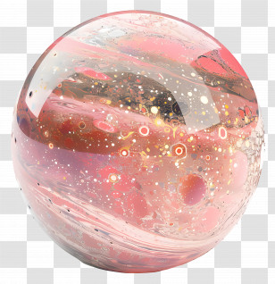 Magical Sphere - Decorative Glass Marble With Swirls Transparent PNG