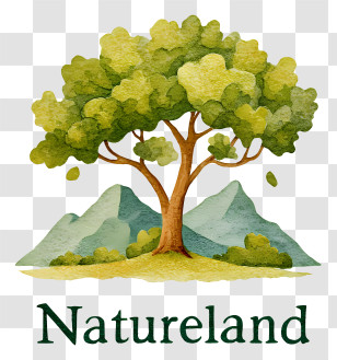 Natureland Logo - Natureland Tree Logo Transparent PNG