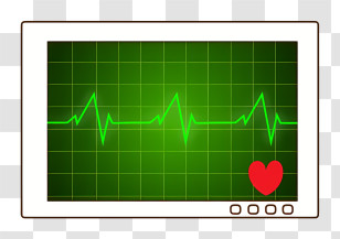 Icon - Heart Monitor With EKG Display Transparent PNG