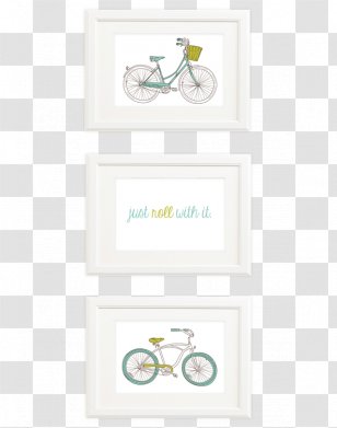 Wall Art Mirror - Bathroom - Black And White Transparent PNG